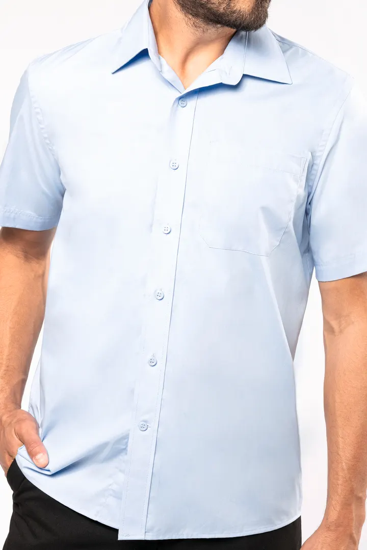 Herren Popelinehemd Kurzarm 6