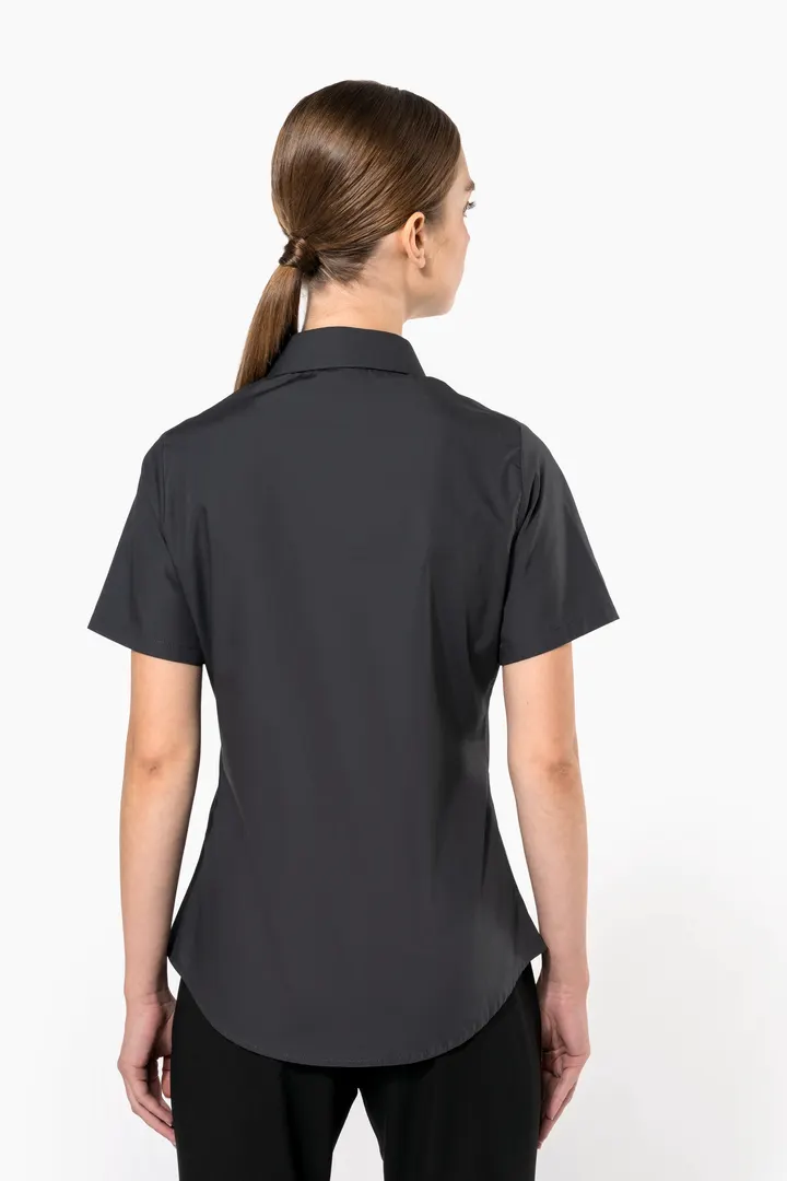 Chemise popeline manches courtes femme 3
