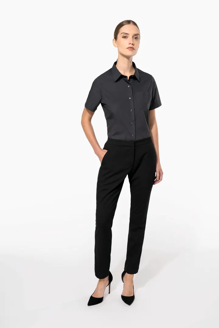Chemise popeline manches courtes femme 6