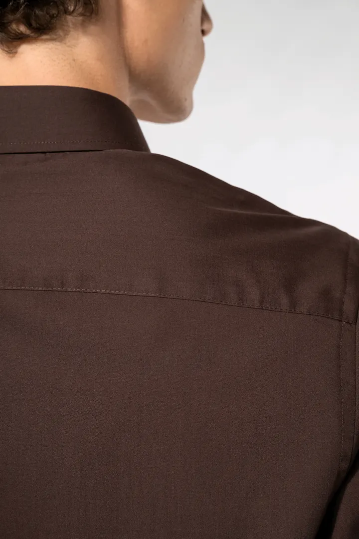 Popeline-Hemd Baumwollpolyester pflegeleicht für Herren 5