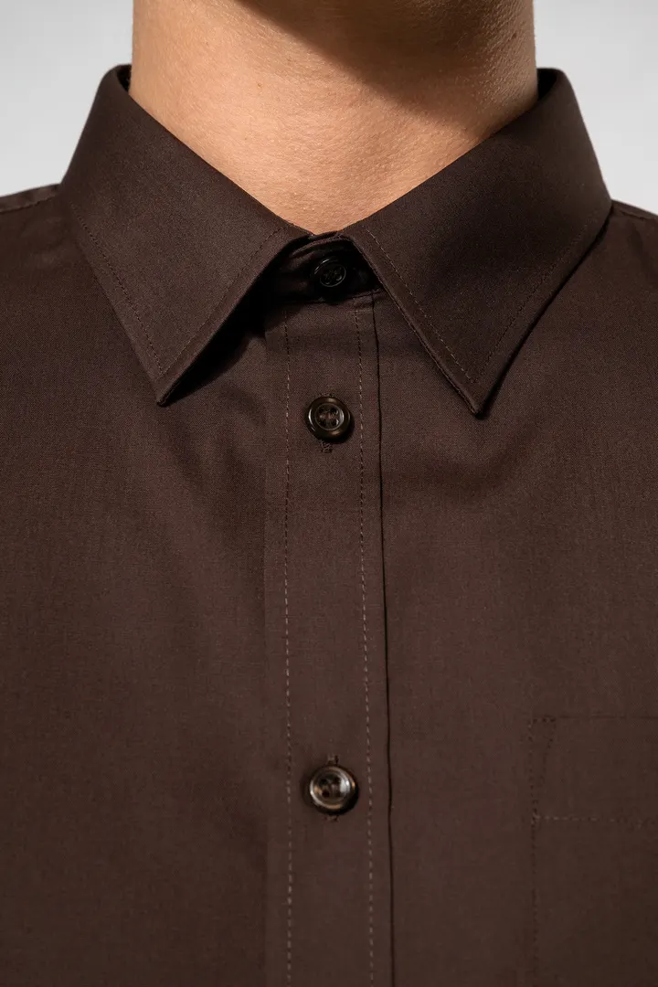 Popeline-Hemd Baumwollpolyester pflegeleicht für Herren 7