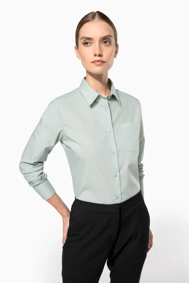 Chemise popeline polycoton entretien facile femme 3