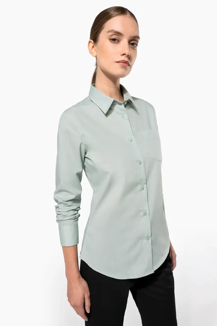 Chemise popeline polycoton entretien facile femme 6