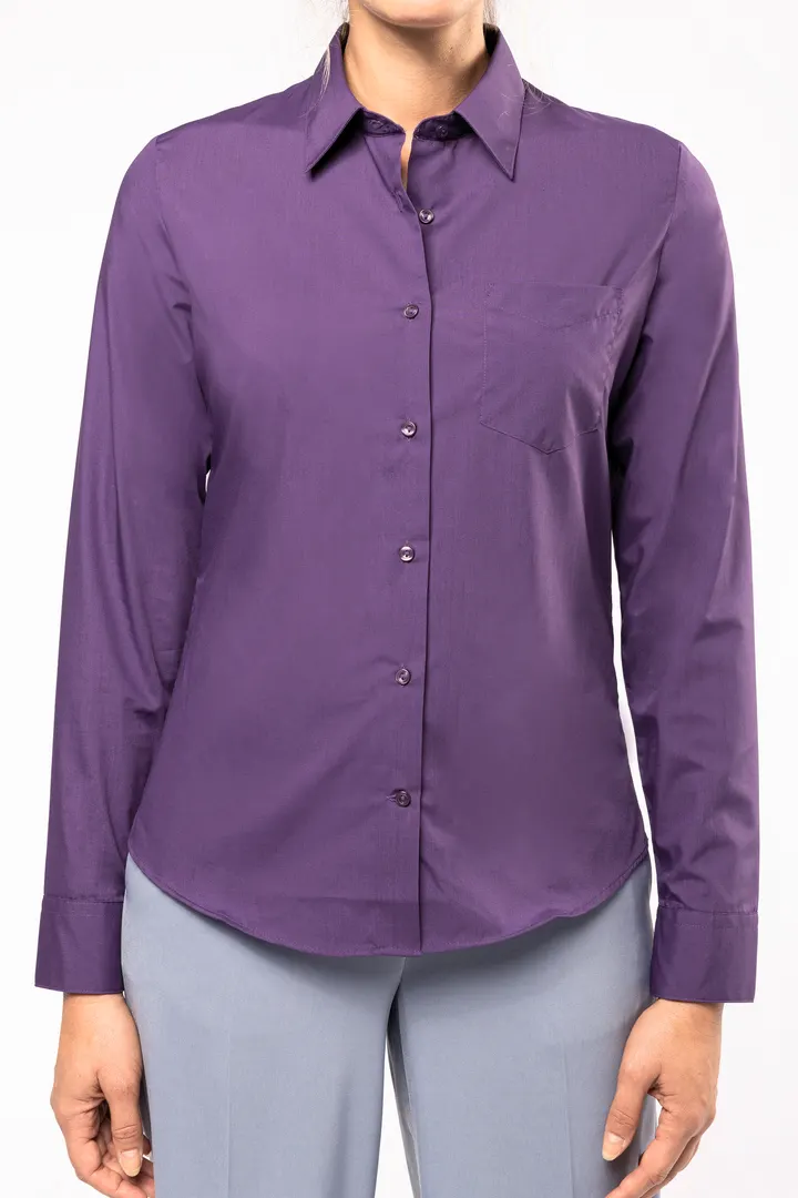 Chemise popeline polycoton entretien facile femme 2