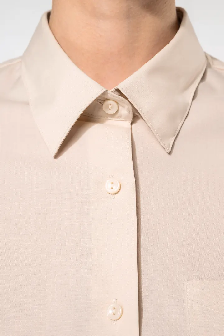 Chemise popeline polycoton manches 3/4 entretien facile femme 1