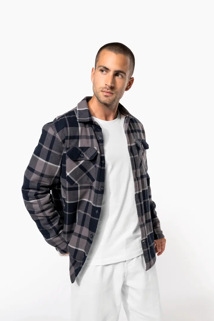 Surchemise à carreaux doublée sherpa homme 10