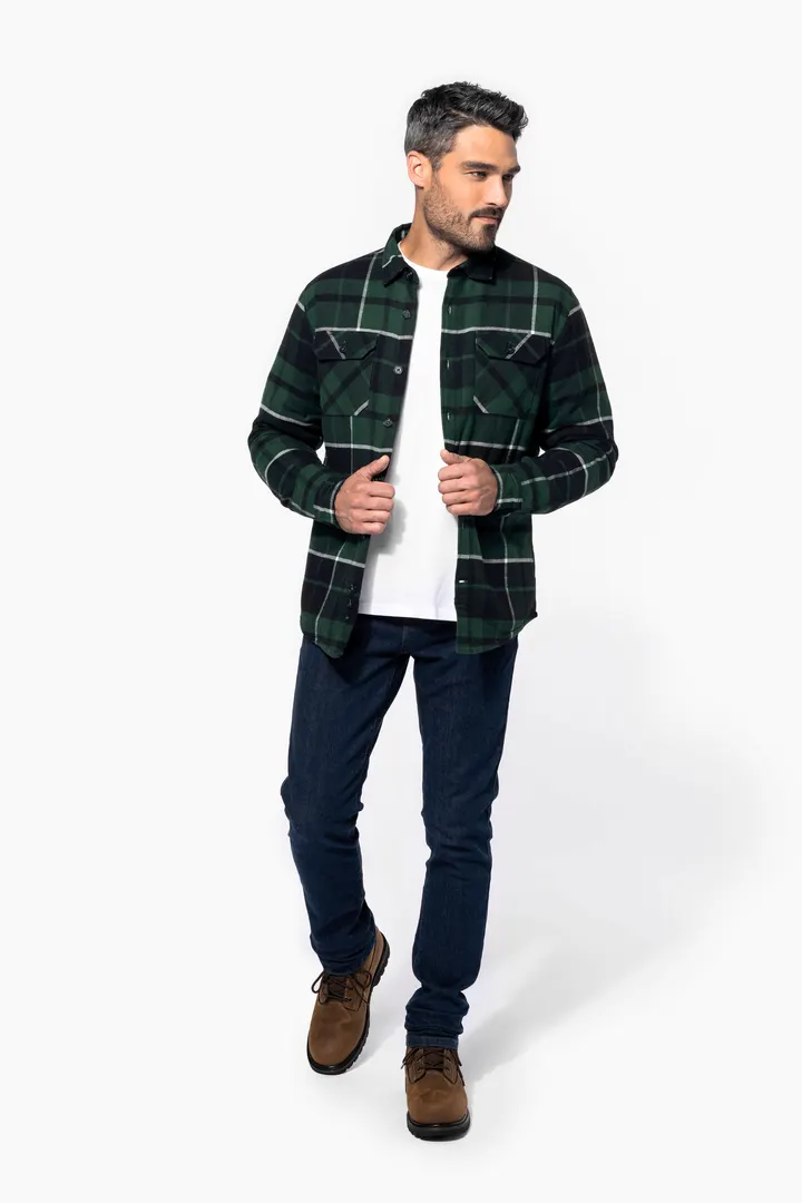 Surchemise à carreaux doublée sherpa homme 12