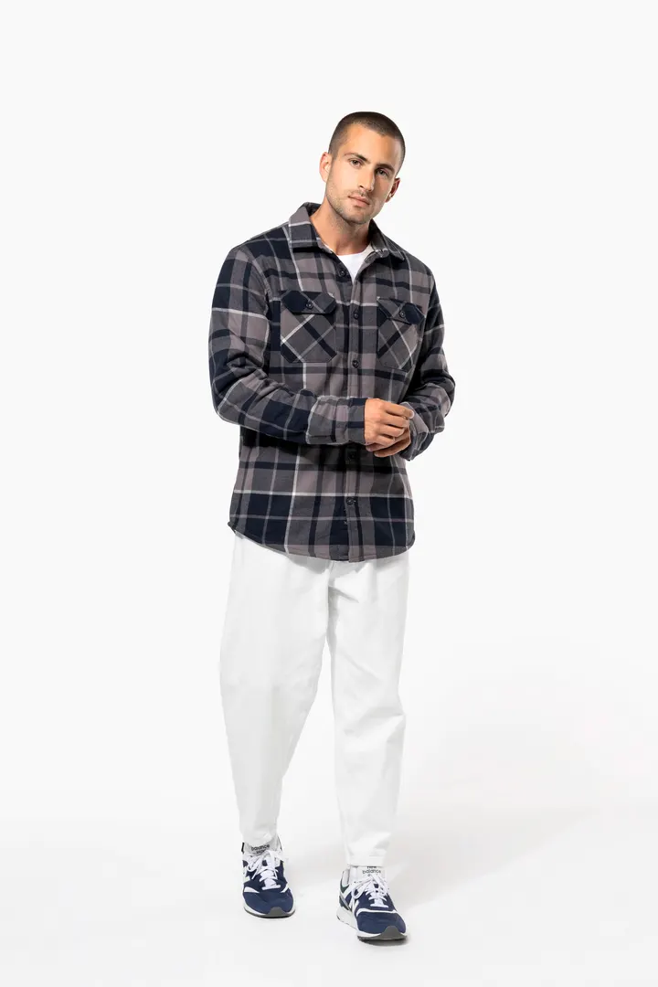 Surchemise à carreaux doublée sherpa homme 11