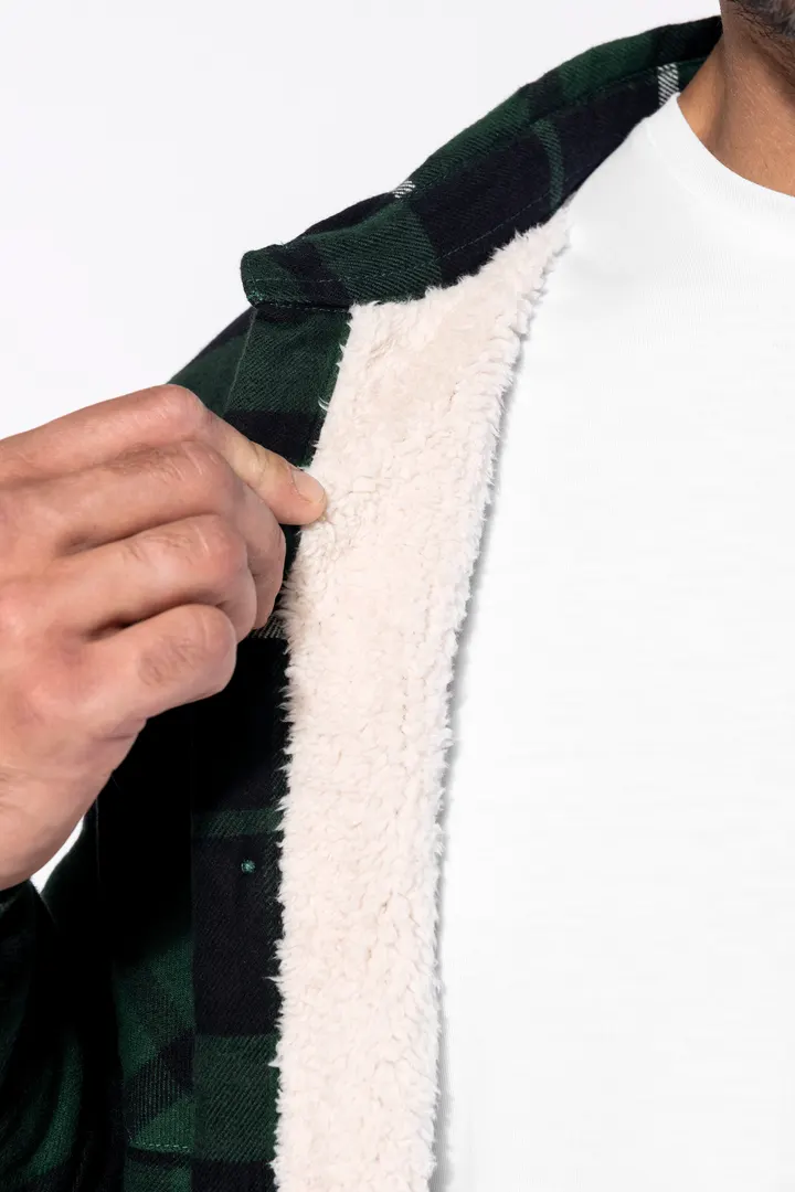 Surchemise à carreaux doublée sherpa homme 16