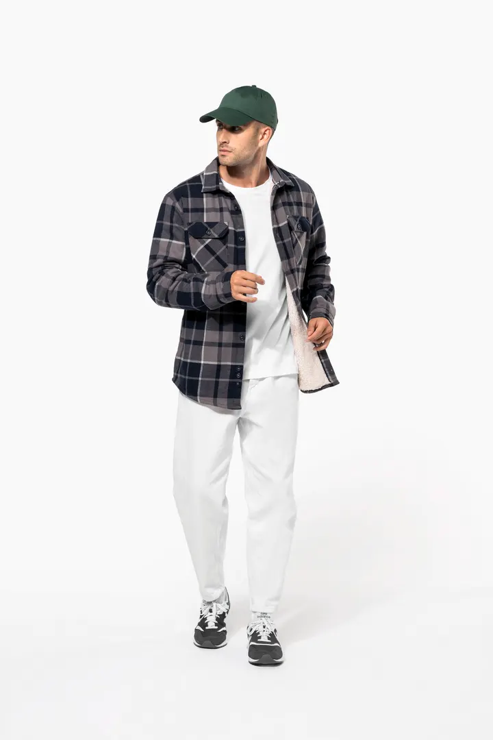 Surchemise à carreaux doublée sherpa homme 15