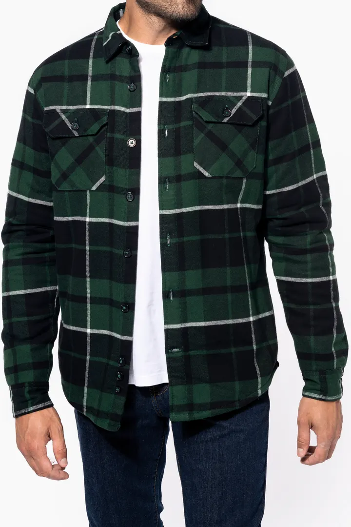 Surchemise à carreaux doublée sherpa homme 3