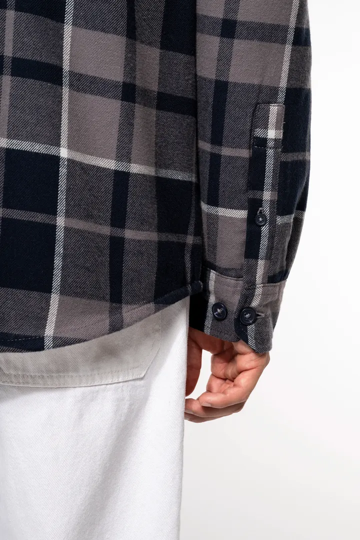 Surchemise à carreaux doublée sherpa homme 2
