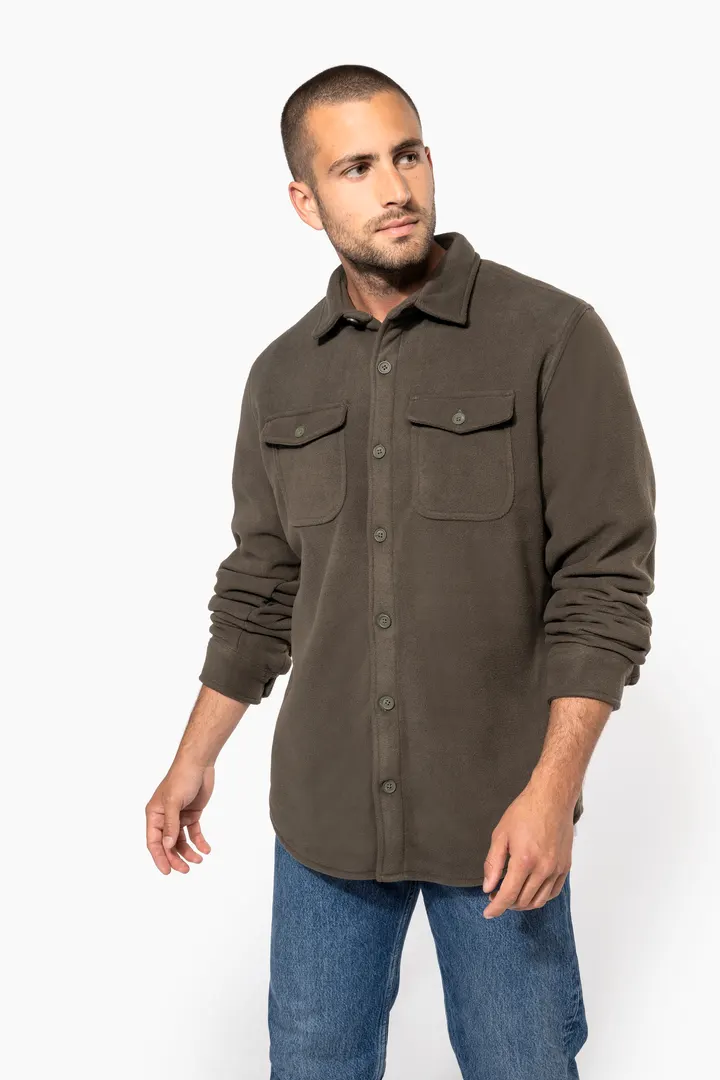 Surchemise polaire doublée sherpa polaire homme 2