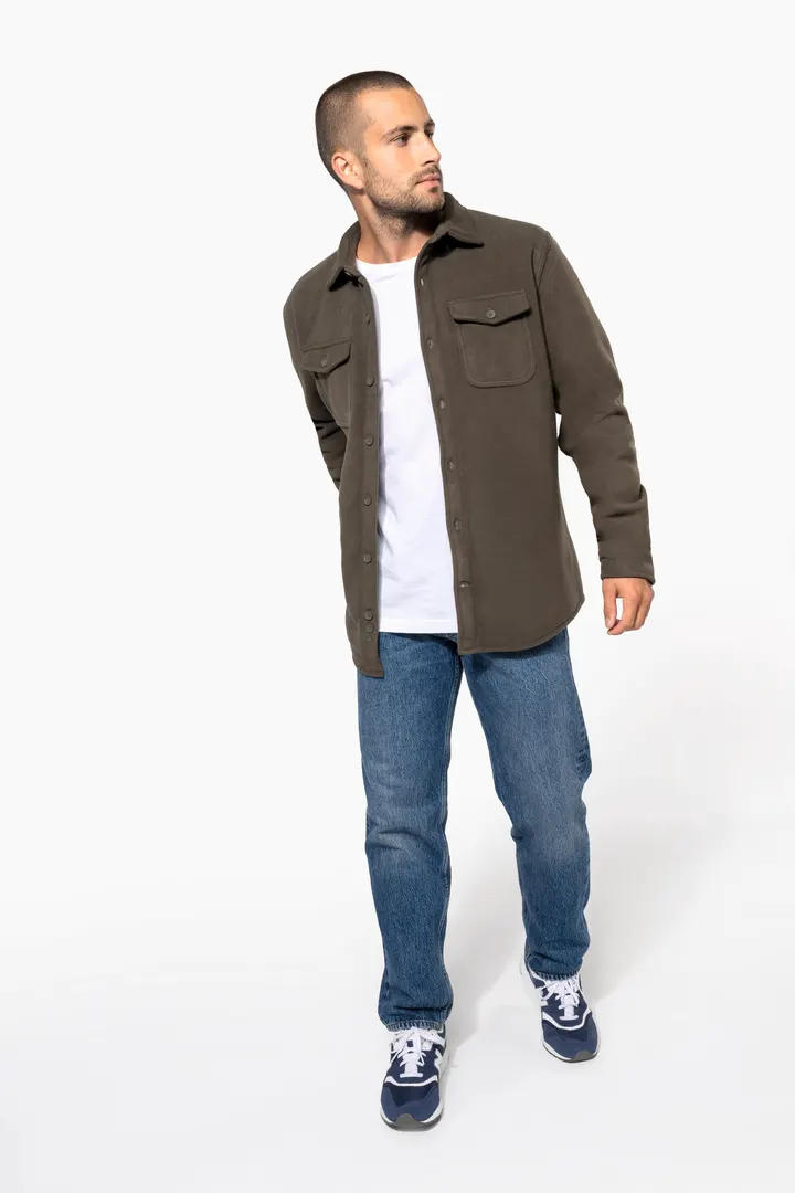 Surchemise polaire doublée sherpa polaire homme 7