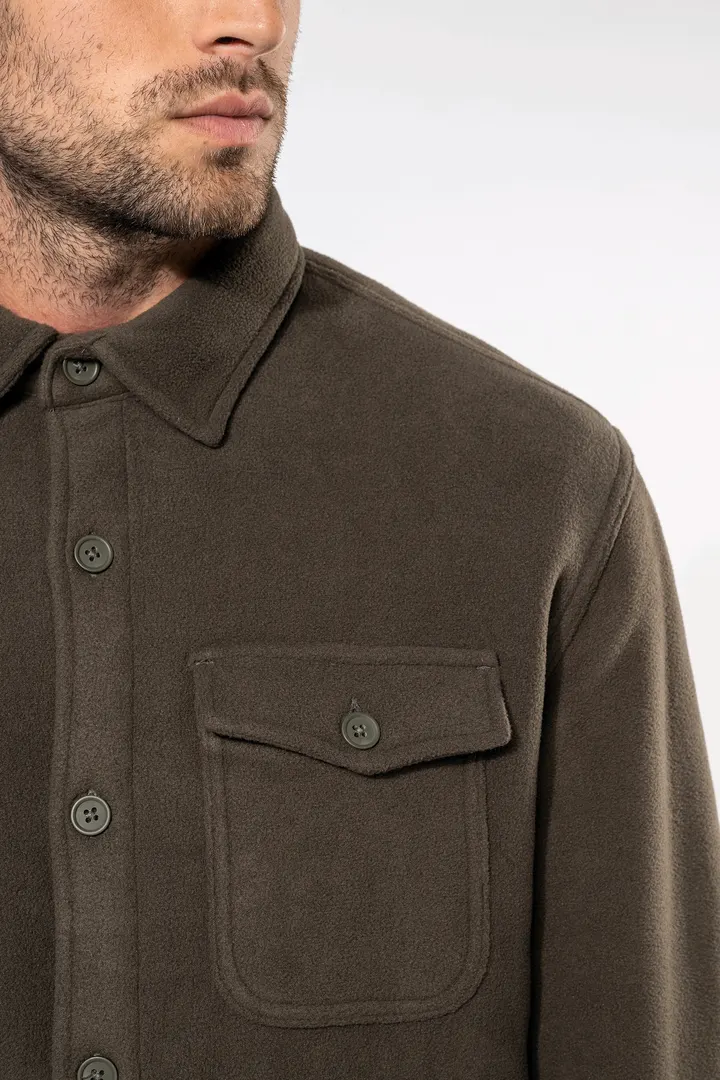 Surchemise polaire doublée sherpa polaire homme 9