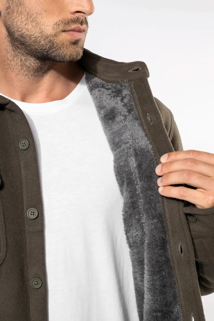 Surchemise polaire doublée sherpa polaire homme 11