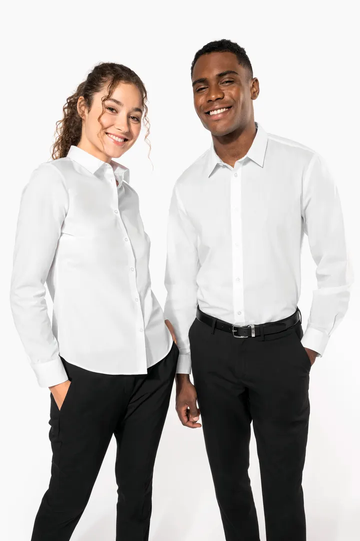 Chemise popeline polycoton sans poche entretien facile femme 20