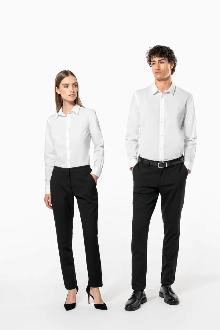 Chemise popeline polycoton sans poche entretien facile femme 22