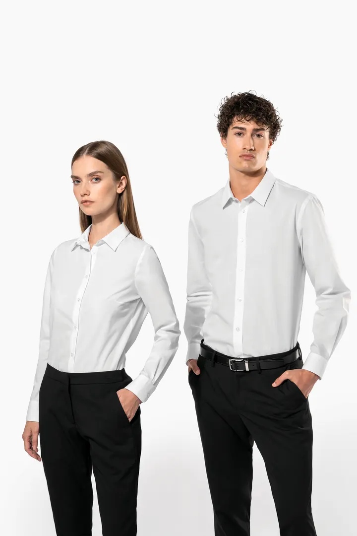 Chemise popeline polycoton sans poche entretien facile femme 24