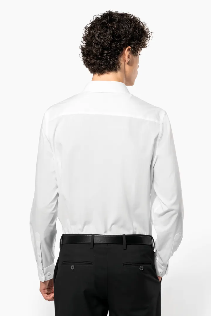 Chemise popeline polycoton sans poche entretien facile homme 22