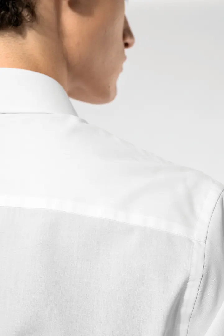 Chemise popeline polycoton sans poche entretien facile homme 23