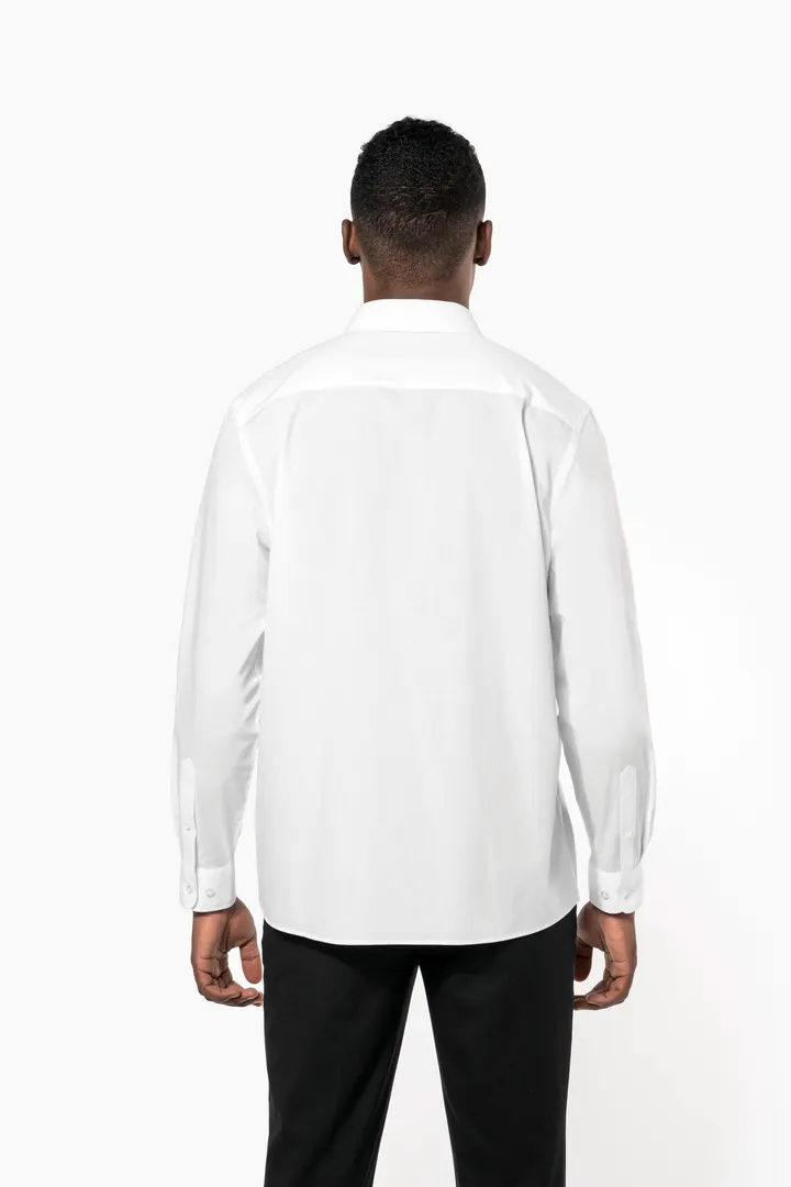 Chemise popeline polycoton sans poche entretien facile homme 5