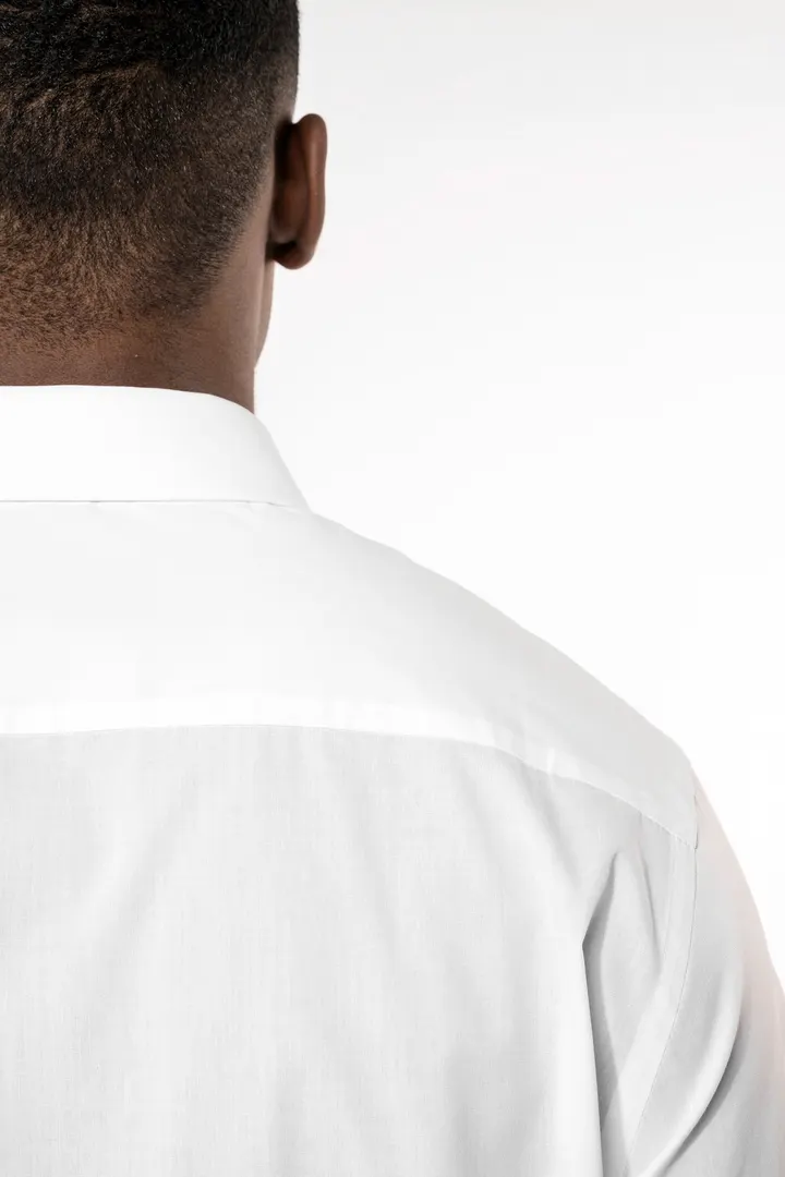 Chemise popeline polycoton sans poche entretien facile homme 6