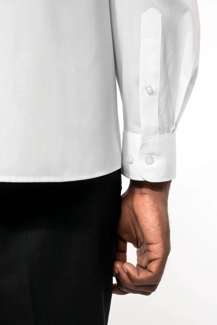 Chemise popeline polycoton sans poche entretien facile homme 7