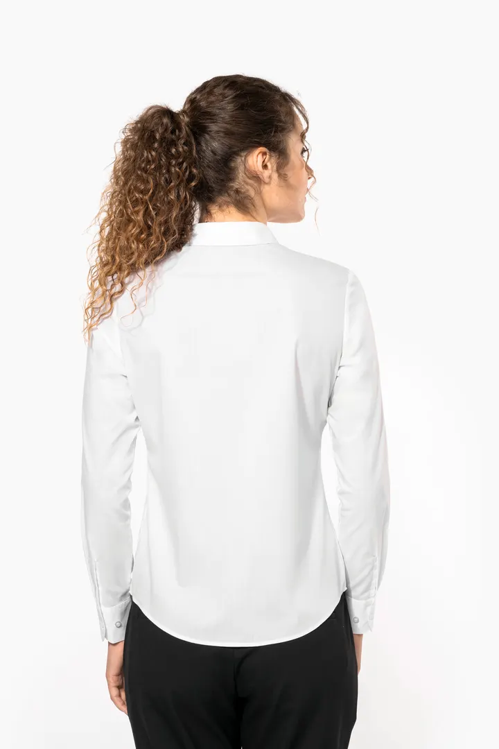 Chemise popeline polycoton sans poche entretien facile femme 2