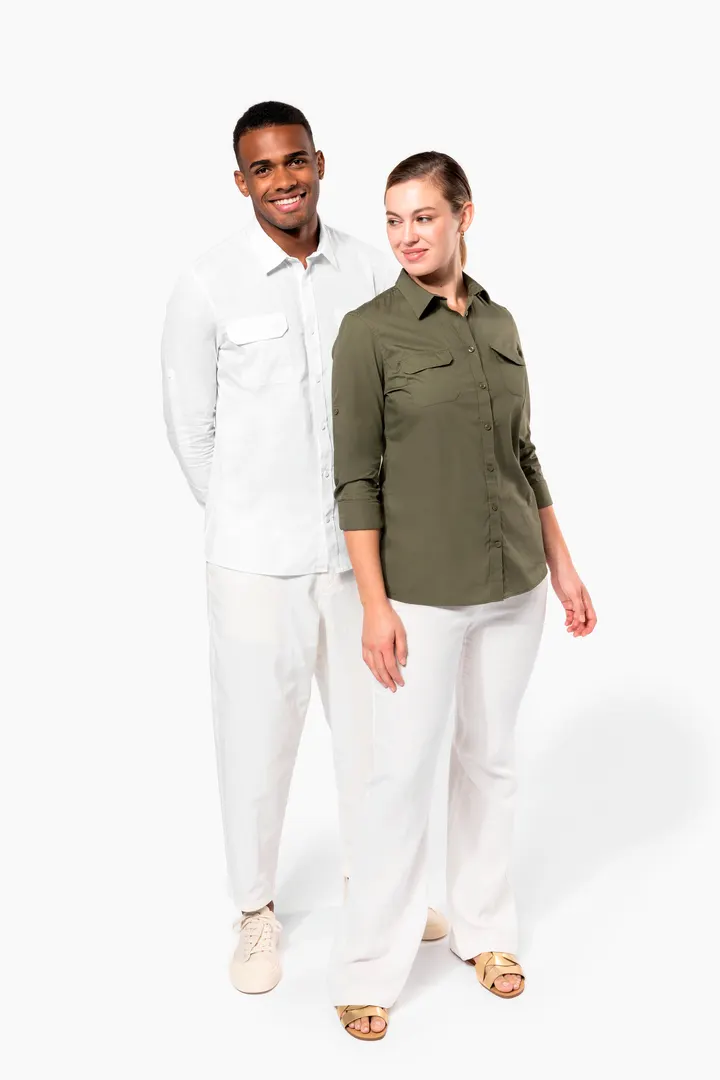 Chemise safari manches longues femme 18