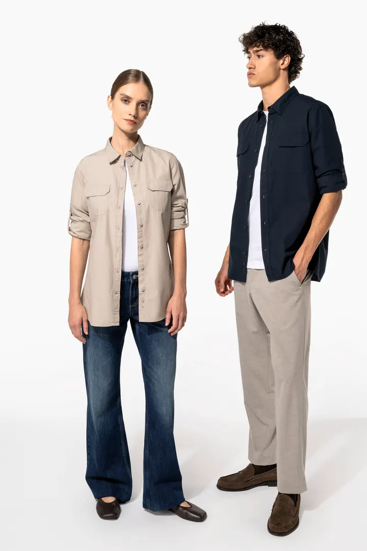 Chemise safari manches longues femme 16