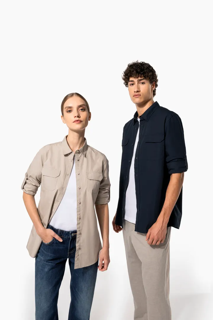 Chemise safari manches longues femme 17