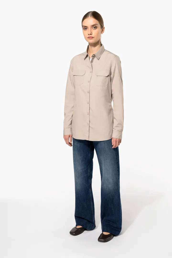 Chemise safari manches longues femme 3