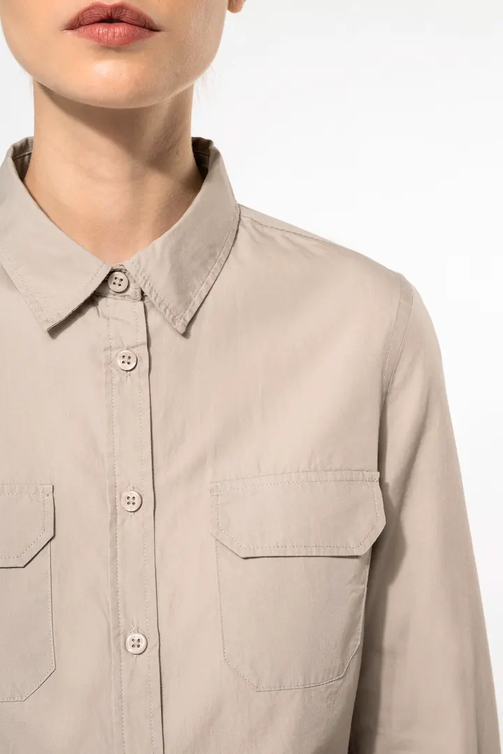 Chemise safari manches longues femme 6