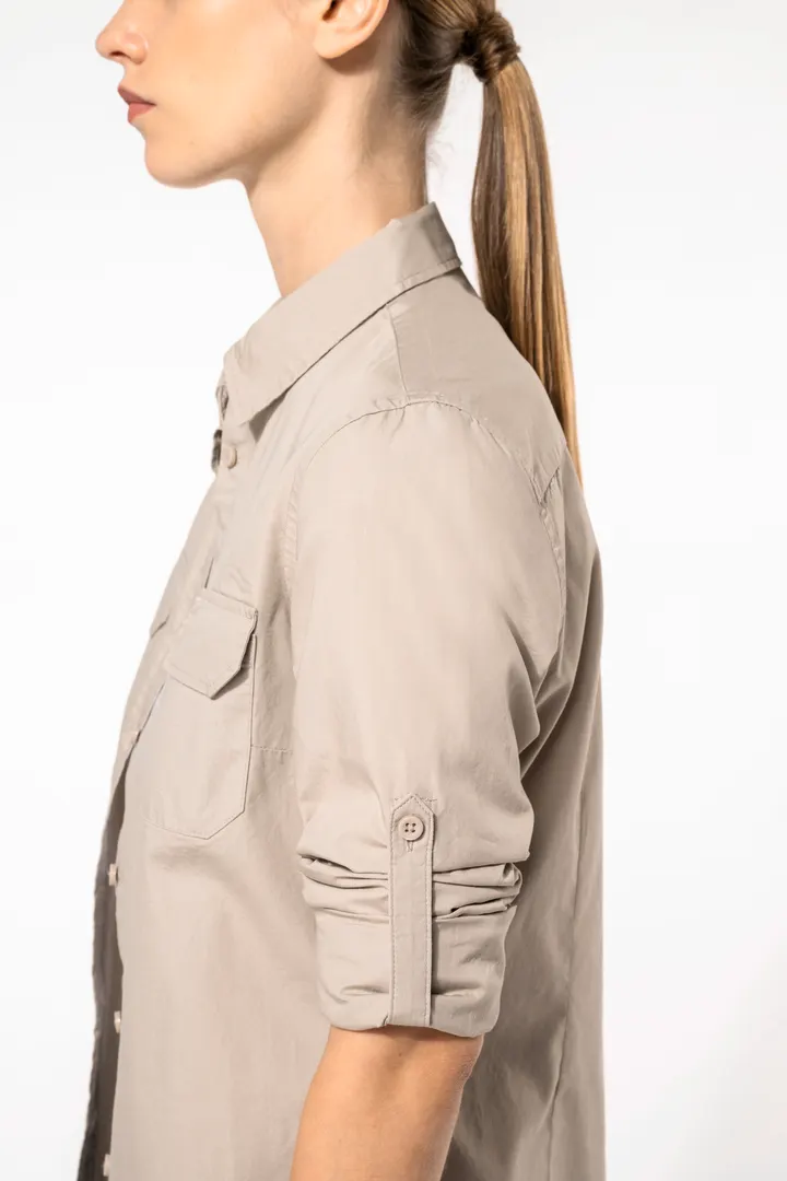 Chemise safari manches longues femme 8