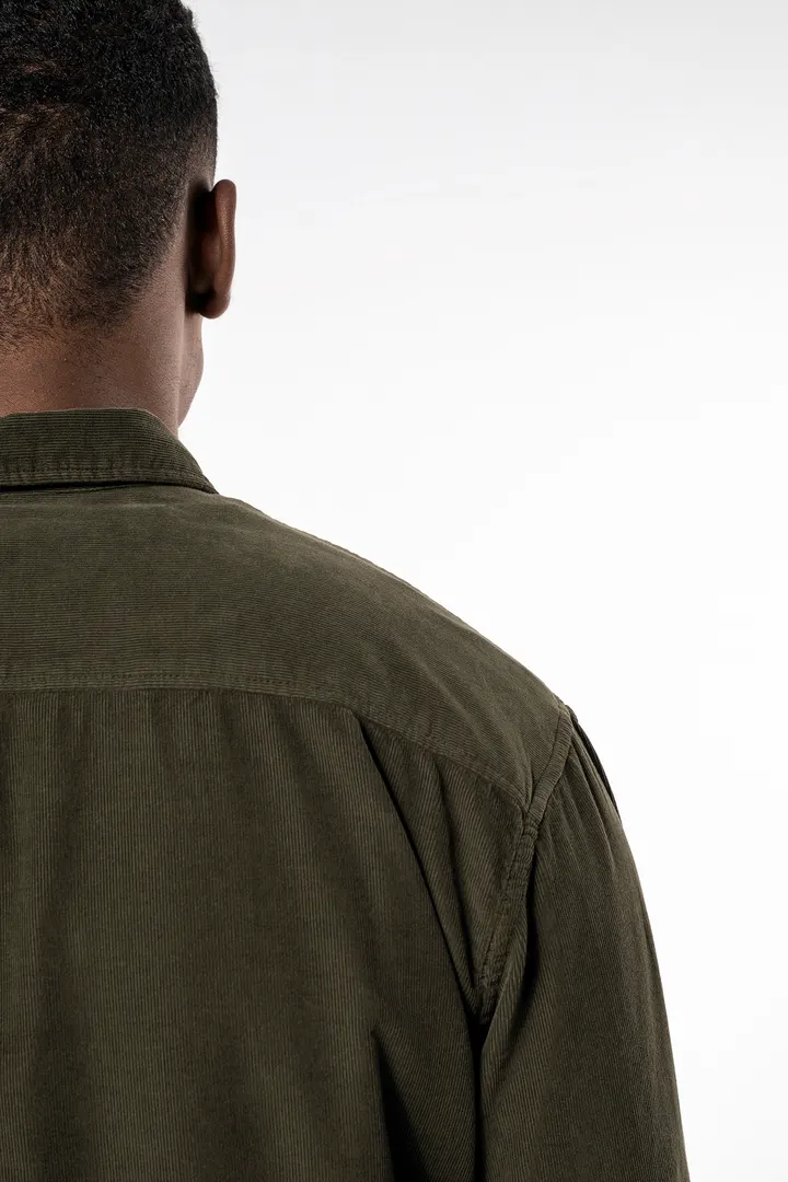 Chemise manches longues en velours homme 2