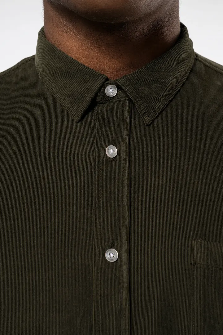 Chemise manches longues en velours homme 9