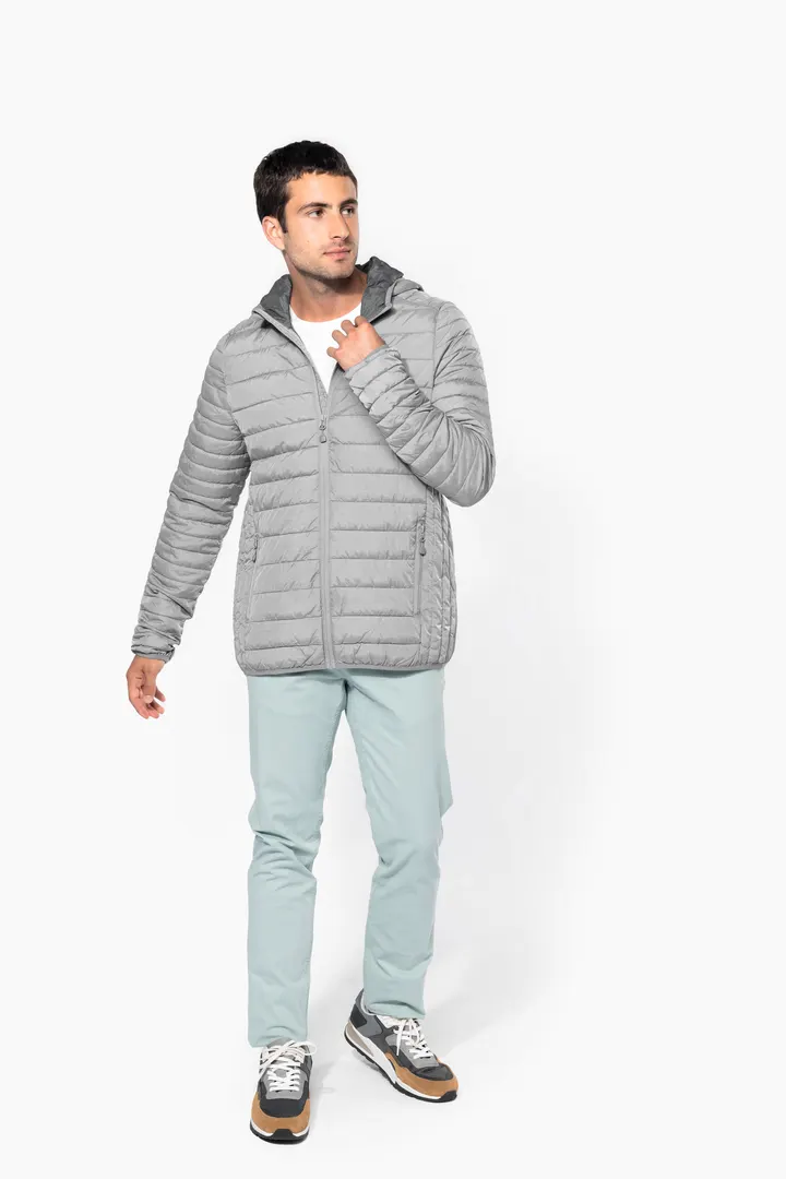 Leichte Herren-Steppjacke mit Kapuze 10