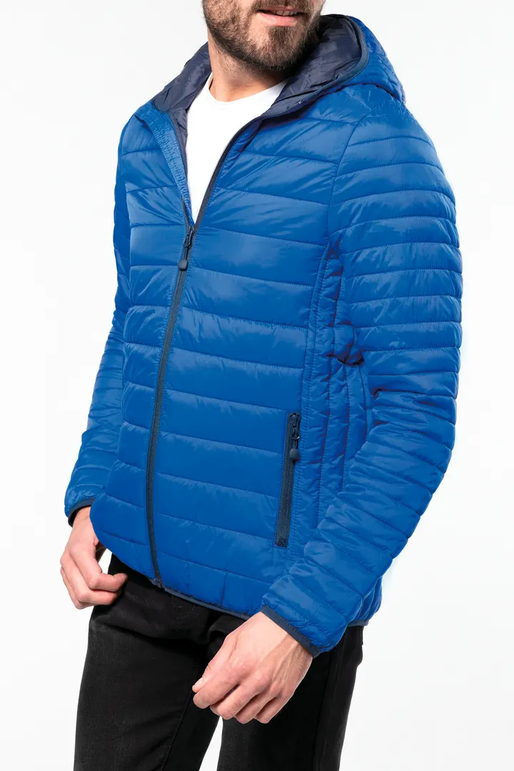 Leichte Herren-Steppjacke mit Kapuze 2