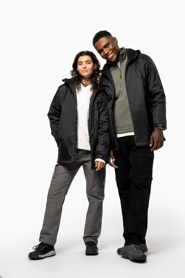 Gefütterte Unisex-Kapuzenjacke aus Mikrofleece 16