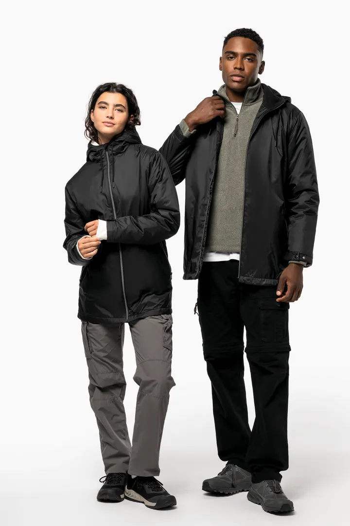 Gefütterte Unisex-Kapuzenjacke aus Mikrofleece 18