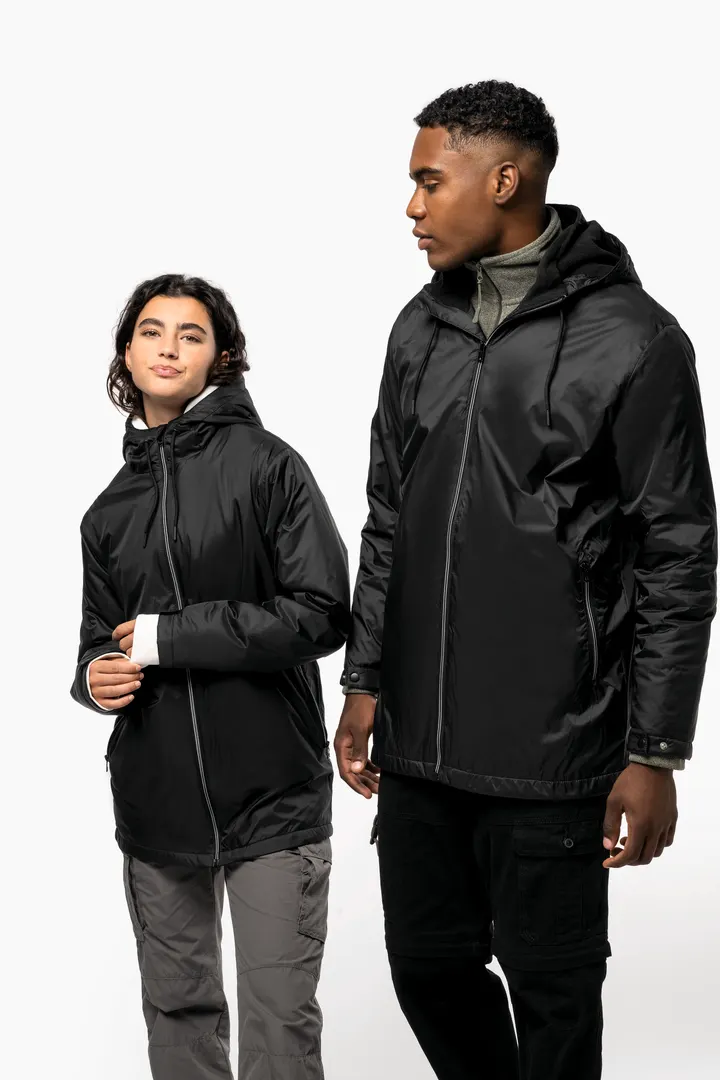 Gefütterte Unisex-Kapuzenjacke aus Mikrofleece 19