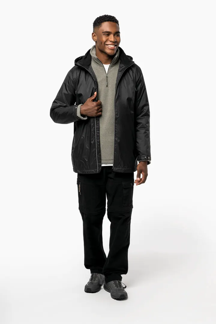 Gefütterte Unisex-Kapuzenjacke aus Mikrofleece 5