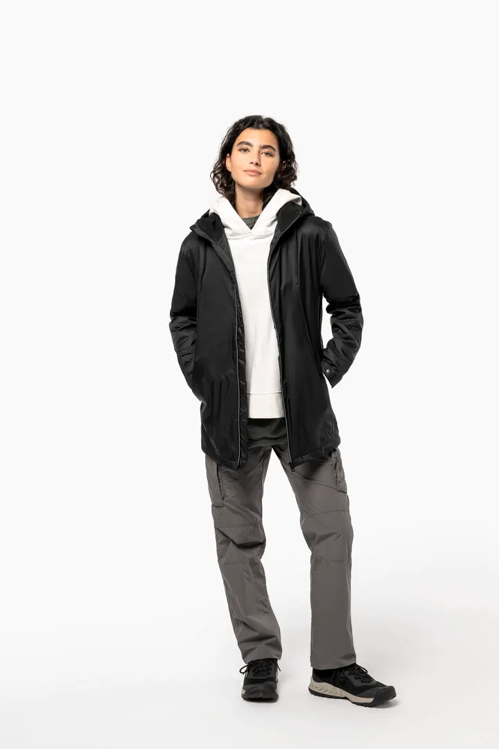 Gefütterte Unisex-Kapuzenjacke aus Mikrofleece 8