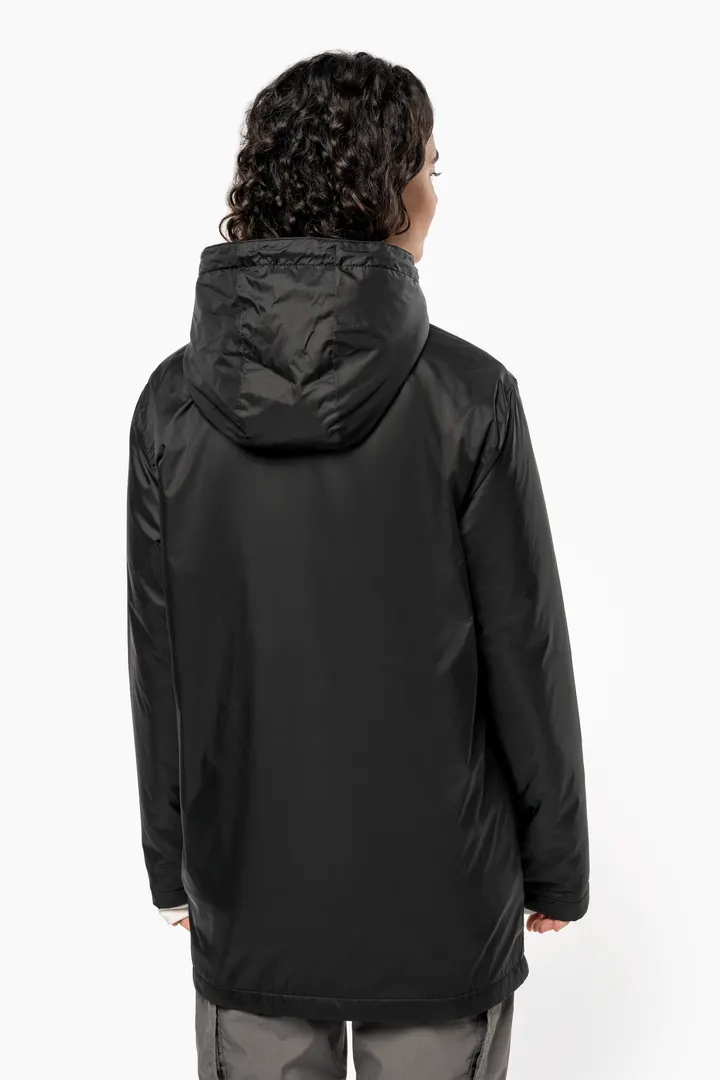 Gefütterte Unisex-Kapuzenjacke aus Mikrofleece 11