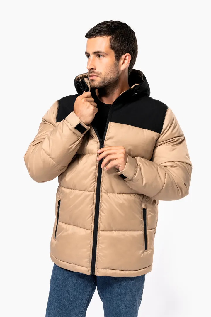 Unisex Steppparka mit Kapuze in zwei Farbtönen 4