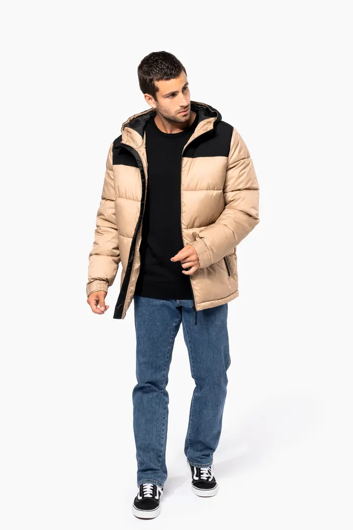 Unisex Steppparka mit Kapuze in zwei Farbtönen 11