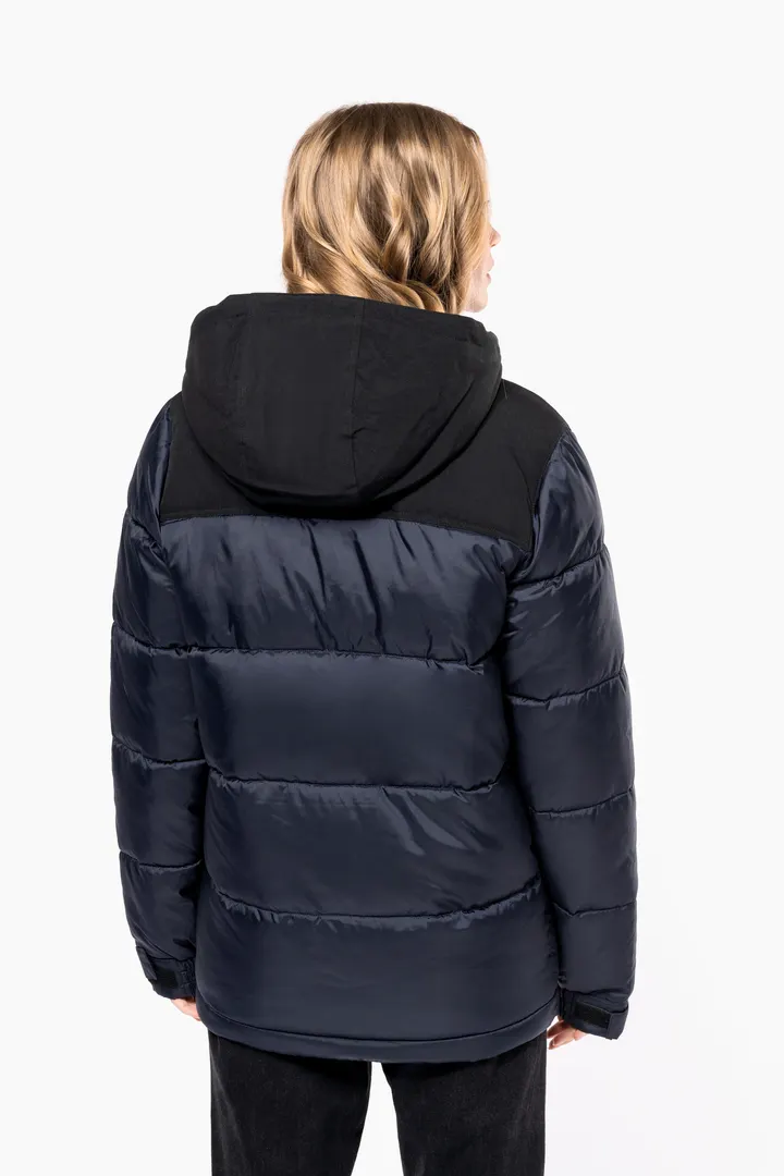 Unisex Steppparka mit Kapuze in zwei Farbtönen 15