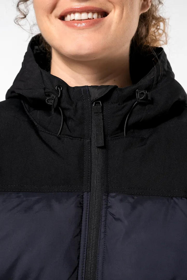 Unisex Steppparka mit Kapuze in zwei Farbtönen 19