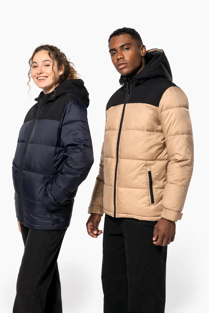 Unisex Steppparka mit Kapuze in zwei Farbtönen 30